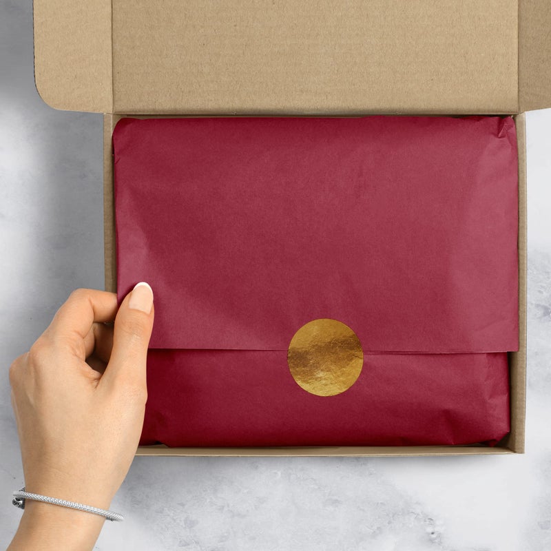 Jillson Roberts Bulk 20 x 30 Inches Recycled Tissue, Burgundy, 480 Unfolded Sheets (BFT08) - Image 3